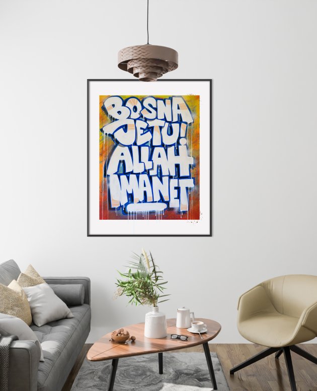 Poster “Bosna je tu, Allahimanet” by FRENKIE